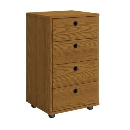 Gaveteiro Mesa De Cabeira Multiuso 4 Gavetas Classic - Freijo